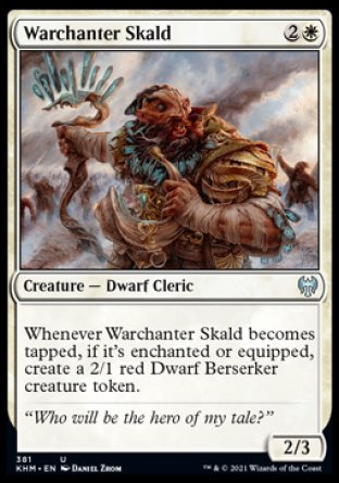 (381) Magic The Gathering Kaldheim: Extras Single: Warchanter Skald  Uncommon