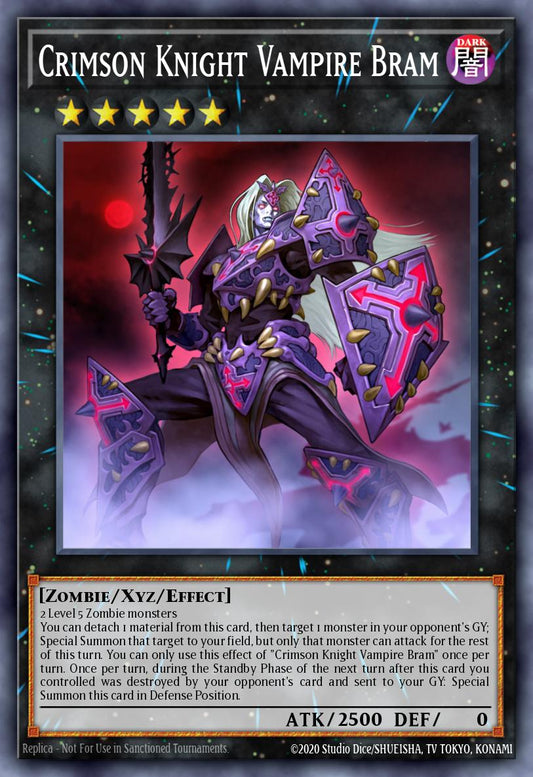 (164) YuGiOh TCG MP14: 2014 Mega-Tins Mega-Pack Single: Crimson Knight Vampire Bram  Ultra Rare