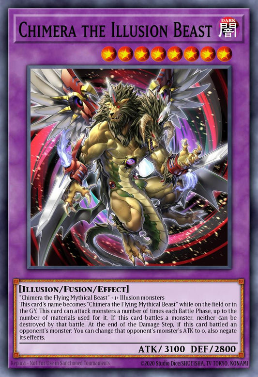 (219) YuGiOh TCG MP24: 25th Anniversary Tin: Dueling Mirrors Single: Chimera the Illusion Beast  Ultra Rare