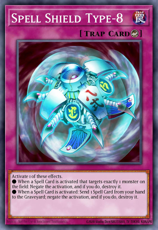 (043) YuGiOh TCG MFC: Magician's Force Single: Spell Shield Type-8  Super Rare