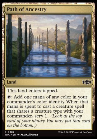 (382) Magic The Gathering Commander: Tarkir: Dragonstorm Single: Path of Ancestry  Common