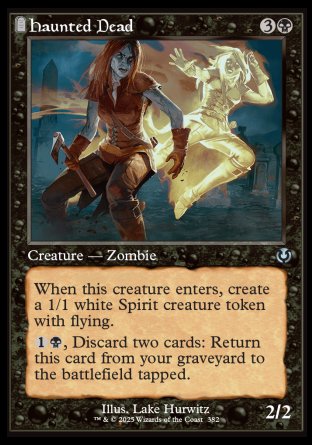(382) Magic The Gathering Innistrad Remastered: Extras Single: Haunted Dead Holo Uncommon