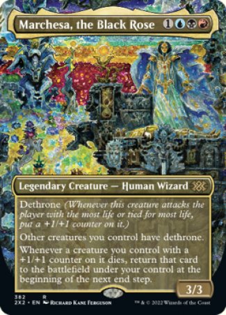 (382) Magic The Gathering Double Masters 2022: Extras Single: Marchesa, the Black Rose (V.1) Holo Rare