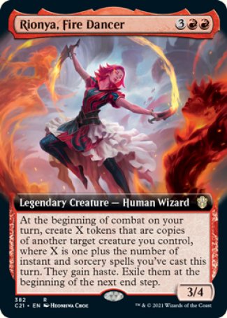 (382) Magic The Gathering Commander: Strixhaven: Extras Single: Rionya, Fire Dancer  Rare