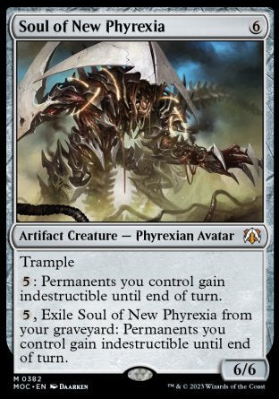 (382) Magic The Gathering Commander: March of the Machine Single: Soul of New Phyrexia  Mythic