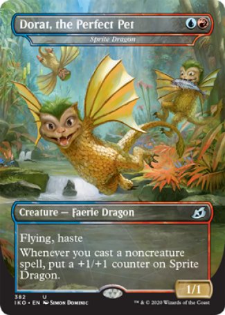 (382) Magic The Gathering Ikoria: Lair of Behemoths: Extras Single: Sprite Dragon  Uncommon