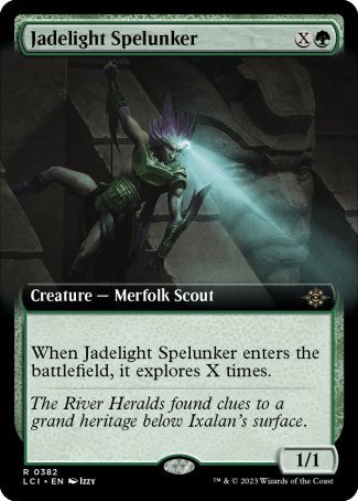(382) Magic The Gathering The Lost Caverns of Ixalan: Extras Single: Jadelight Spelunker (V.1)  Rare