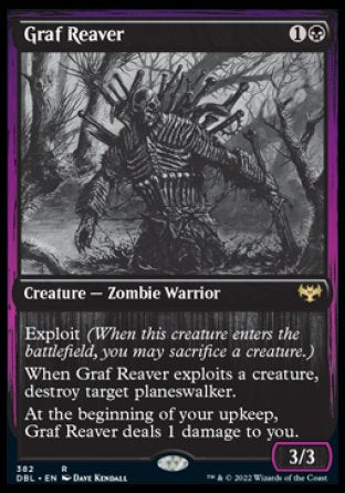 (382) Magic The Gathering Innistrad: Double Feature Single: Graf Reaver Holo Rare