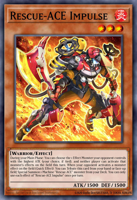 (277) YuGiOh TCG MP24: 25th Anniversary Tin: Dueling Mirrors Single: Rescue-ACE Impulse  Ultra Rare