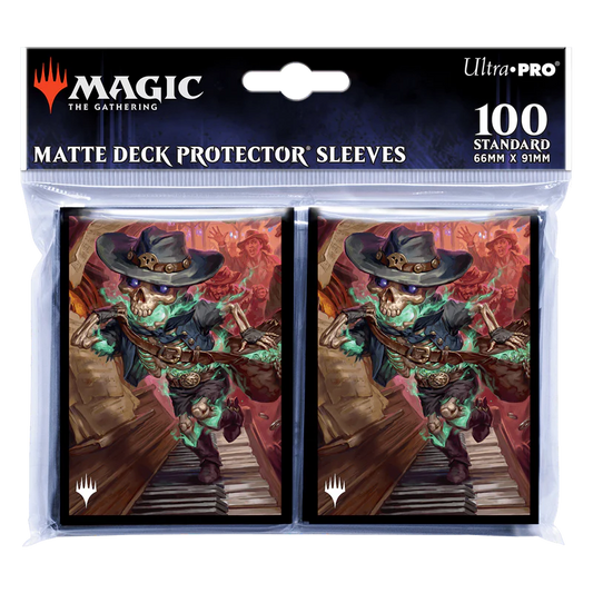 Magic the Gathering: Ultra Pro Matte Deck Protector Sleeves 100ct - Outlaws of Thunder Junction - Tinybones, the Pickpocket