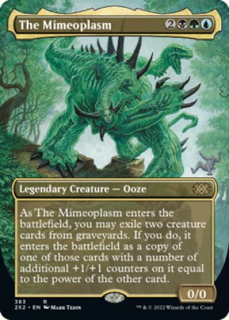 (383) Magic The Gathering Double Masters 2022: Extras Single: The Mimeoplasm (V.1)  Rare