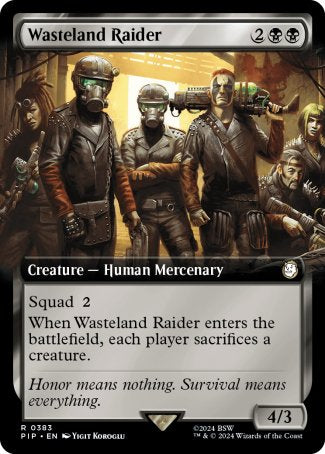 (383) Magic The Gathering Universes Beyond: Fallout: Extras Single: Wasteland Raider (V.1)  Rare