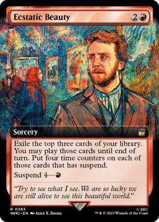 (383) Magic The Gathering Universes Beyond: Doctor Who: Extras Single: Ecstatic Beauty (V.1)  Rare