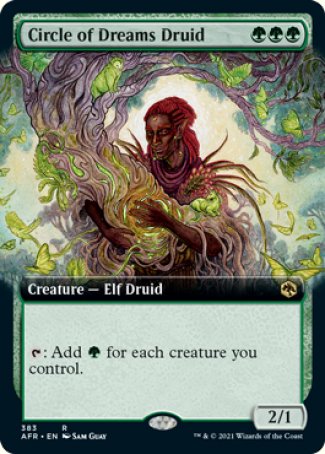 (383) Magic The Gathering Adventures in the Forgotten Realms: Extras Single: Circle of Dreams Druid  Rare