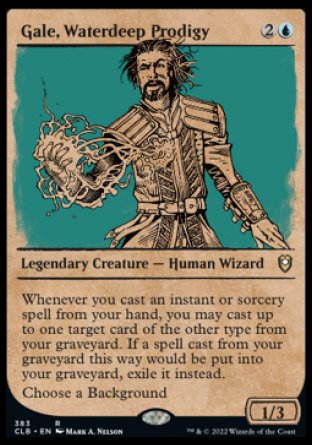 (383) Magic The Gathering Commander Legends: Battle for Baldur's Gate: Extras Single: Gale, Waterdeep Prodigy (V.2)  Rare