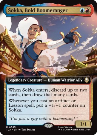 (383) Magic The Gathering Magic: The Gathering | Avatar: The Last Airbender: Extras Single: Sokka, Bold Boomeranger Holo Rare