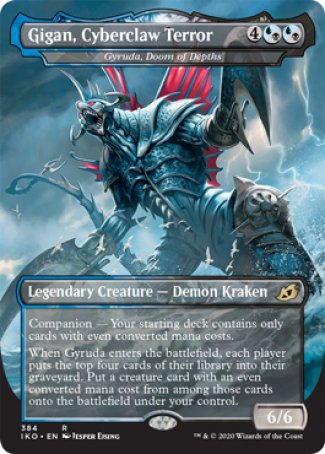 (384) Magic The Gathering Ikoria: Lair of Behemoths: Extras Single: Gyruda, Doom of Depths (V.2) Holo Rare