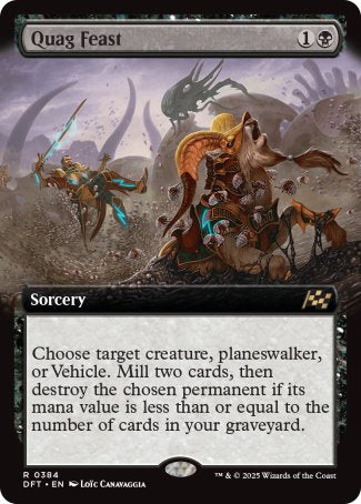 (384) Magic The Gathering Aetherdrift: Extras Single: Quag Feast  Rare