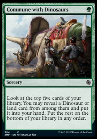 (384) Magic The Gathering Jumpstart Single: Commune with Dinosaurs  Common