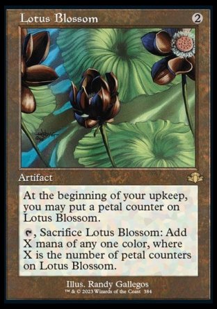 (384) Magic The Gathering Dominaria Remastered: Extras Single: Lotus Blossom (V.1) Holo Rare