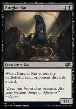 (384) Magic The Gathering Jumpstart 2022 Single: Burglar Rat  Common
