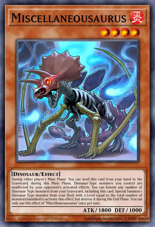 (011) YuGiOh TCG WISU: Wild Survivors Single: Miscellaneousaurus  Rare