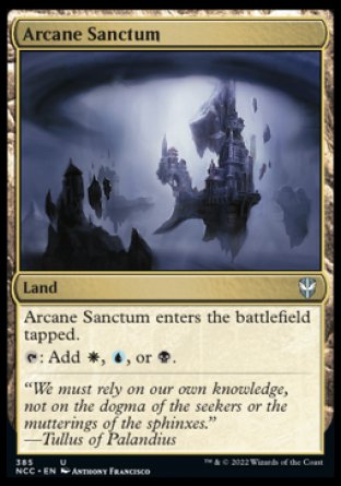 (385) Magic The Gathering Commander: Streets of New Capenna Single: Arcane Sanctum  Uncommon