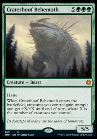 (385) Magic The Gathering Jumpstart Single: Craterhoof Behemoth  Mythic