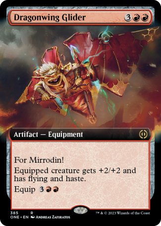(385) Magic The Gathering Phyrexia: All Will Be One: Extras Single: Dragonwing Glider Holo Rare