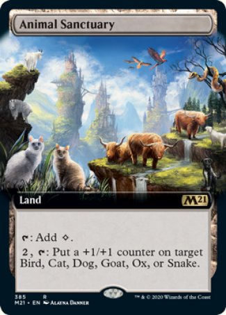 (385) Magic The Gathering Core 2021: Extras Single: Animal Sanctuary  Rare
