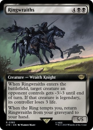 (385) Magic The Gathering The Lord of the Rings: Tales of Middle-earth: Extras Single: Ringwraiths (V.2)  Rare