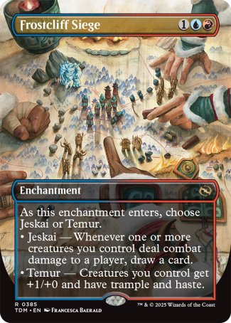 (385) Magic The Gathering Tarkir: Dragonstorm: Extras Single: Frostcliff Siege Holo Rare