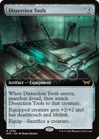 (385) Magic The Gathering Duskmourn: House of Horror: Extras Single: Dissection Tools Holo Rare
