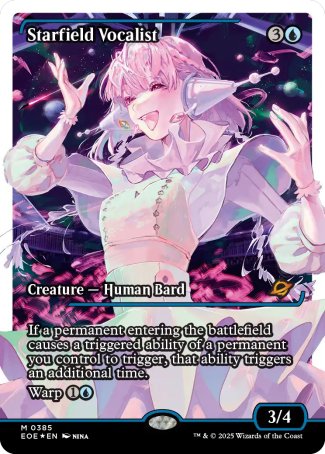 (385) Magic The Gathering Edge of Eternities: Extras Single: Starfield Vocalist (V.3) Holo Mythic