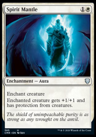 (385/361) Magic The Gathering Commander Legends: Extras Single: Spirit Mantle  Uncommon