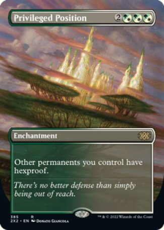 (385) Magic The Gathering Double Masters 2022: Extras Single: Privileged Position (V.1) Holo Rare