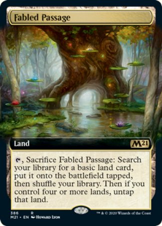 (386) Magic The Gathering Core 2021: Extras Single: Fabled Passage  Rare