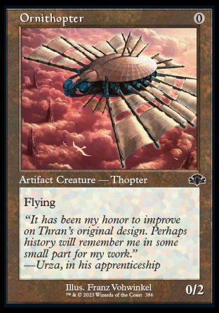 (386) Magic The Gathering Dominaria Remastered: Extras Single: Ornithopter  Common