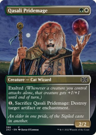 (386) Magic The Gathering Double Masters 2022: Extras Single: Qasali Pridemage Holo Common