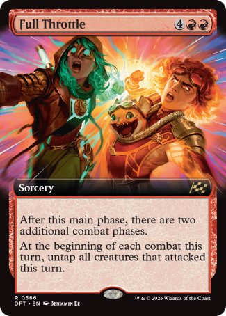 (386) Magic The Gathering Aetherdrift: Extras Single: Full Throttle Holo Rare