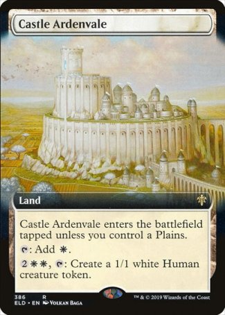 (386) Magic The Gathering Throne of Eldraine: Extras Single: Castle Ardenvale  Rare