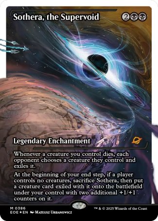 (386) Magic The Gathering Edge of Eternities: Extras Single: Sothera, the Supervoid (V.3)  Mythic