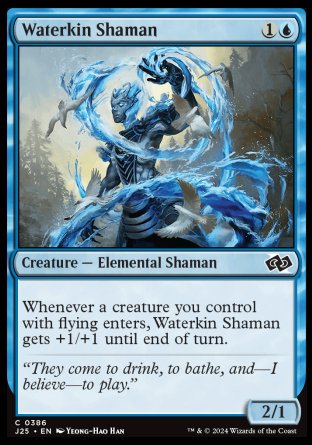 (386) Magic The Gathering Foundations Jumpstart Single: Waterkin Shaman  Common