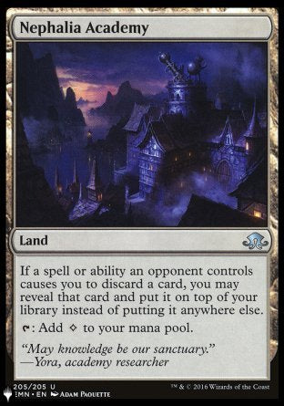 (205) Magic The Gathering The List Single: Nephalia Academy  Uncommon