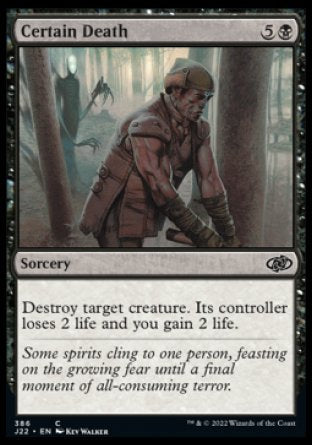 (386) Magic The Gathering Jumpstart 2022 Single: Certain Death  Common