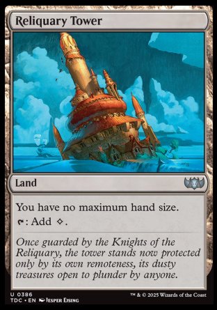 (386) Magic The Gathering Commander: Tarkir: Dragonstorm Single: Reliquary Tower  Uncommon