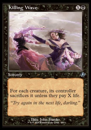 (386) Magic The Gathering Innistrad Remastered: Extras Single: Killing Wave Holo Uncommon