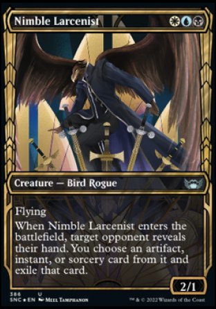 (386) Magic The Gathering Streets of New Capenna: Extras Single: Nimble Larcenist (V.2) Holo Uncommon