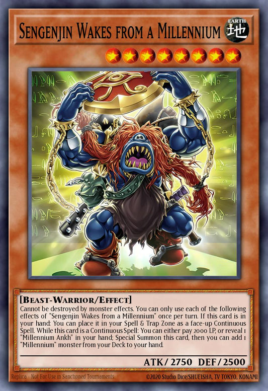 (001) YuGiOh TCG INFO: The Infinite Forbidden Single: Sengenjin Wakes from a Millennium (V.1 - Ultra Rare)  Ultra Rare