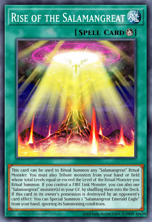 (195) YuGiOh TCG MP19: 2019 Gold Sarcophagus Tin Mega Pack Single: Rise of the Salamangreat  Common